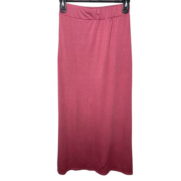 Rag & Bone Womens Pink Maxi Skirt With Side Slits Size XXS - Picture 11 of 12